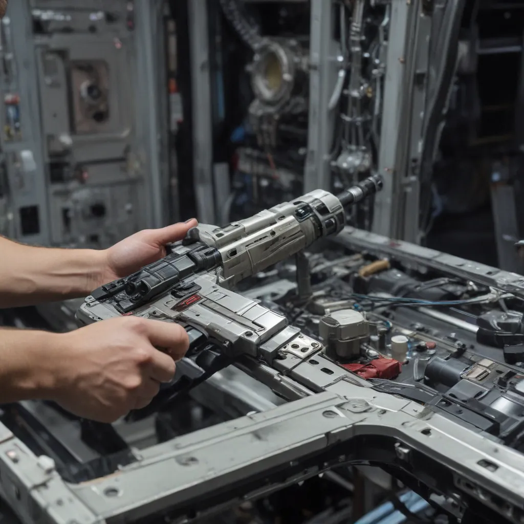 Fabricating Weapons for Survival in Space Station 14