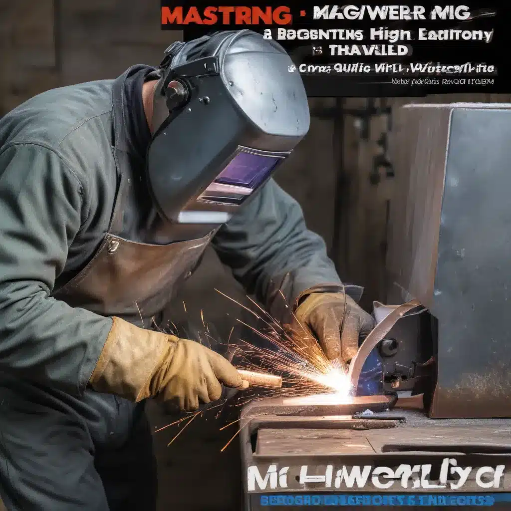 Mastering MIG Welding A Beginners Guide to Consistent High-Quality Welds